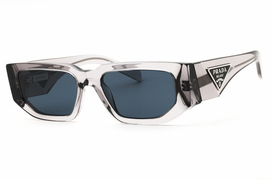Prada 0PR 09ZS-18S09T Transparent Asphalt Rectangular Sunglasses 54mm