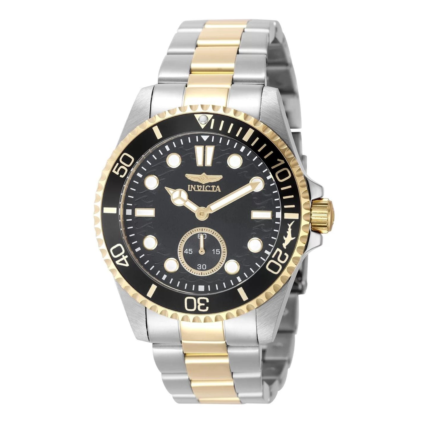 Invicta 49434 watch with charcoal dial and stainless steel band