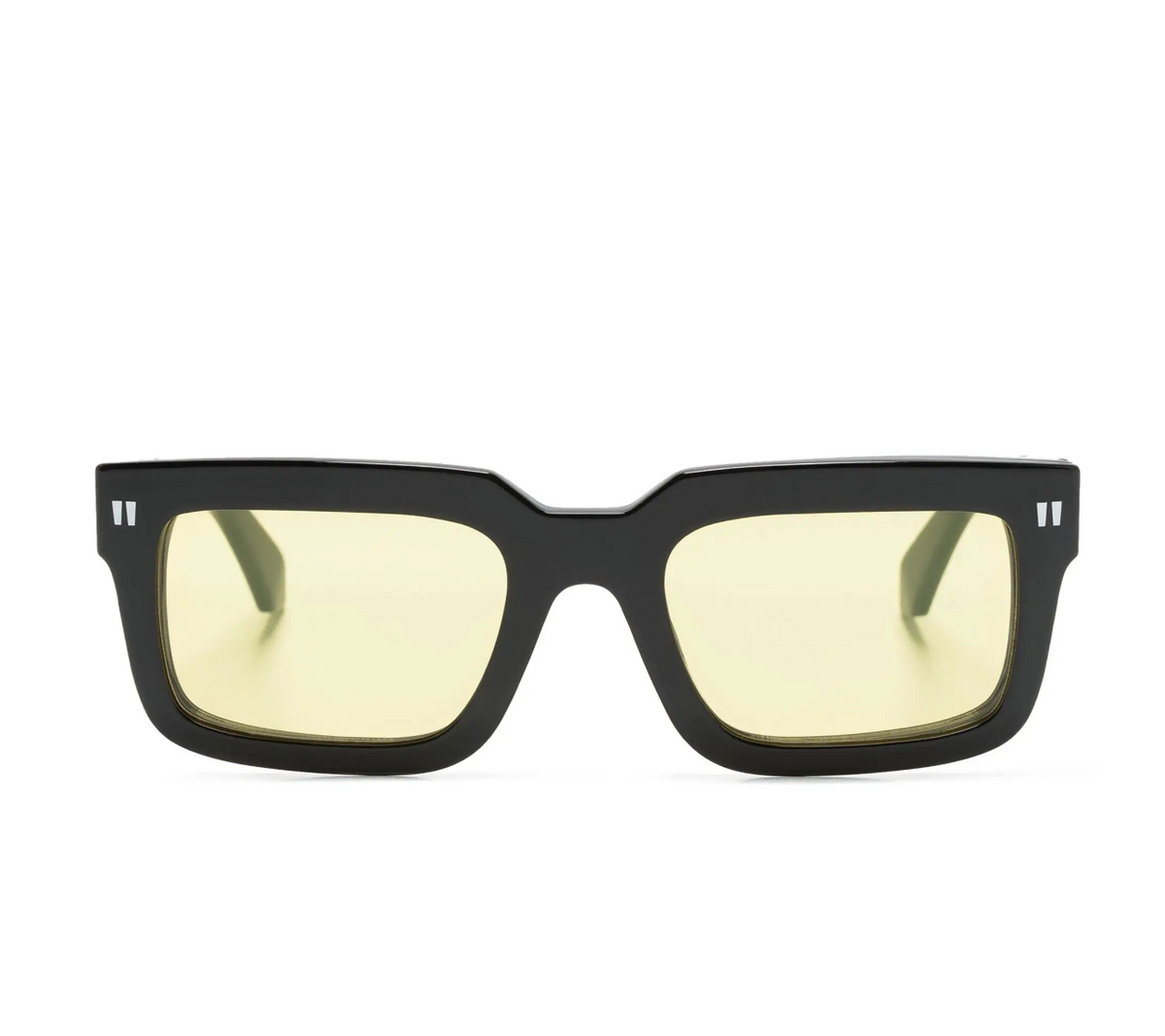 Off White OERI130S24PLA0011018 Clip On Black Yellow Square Sunglasses 54mm Sunglasses