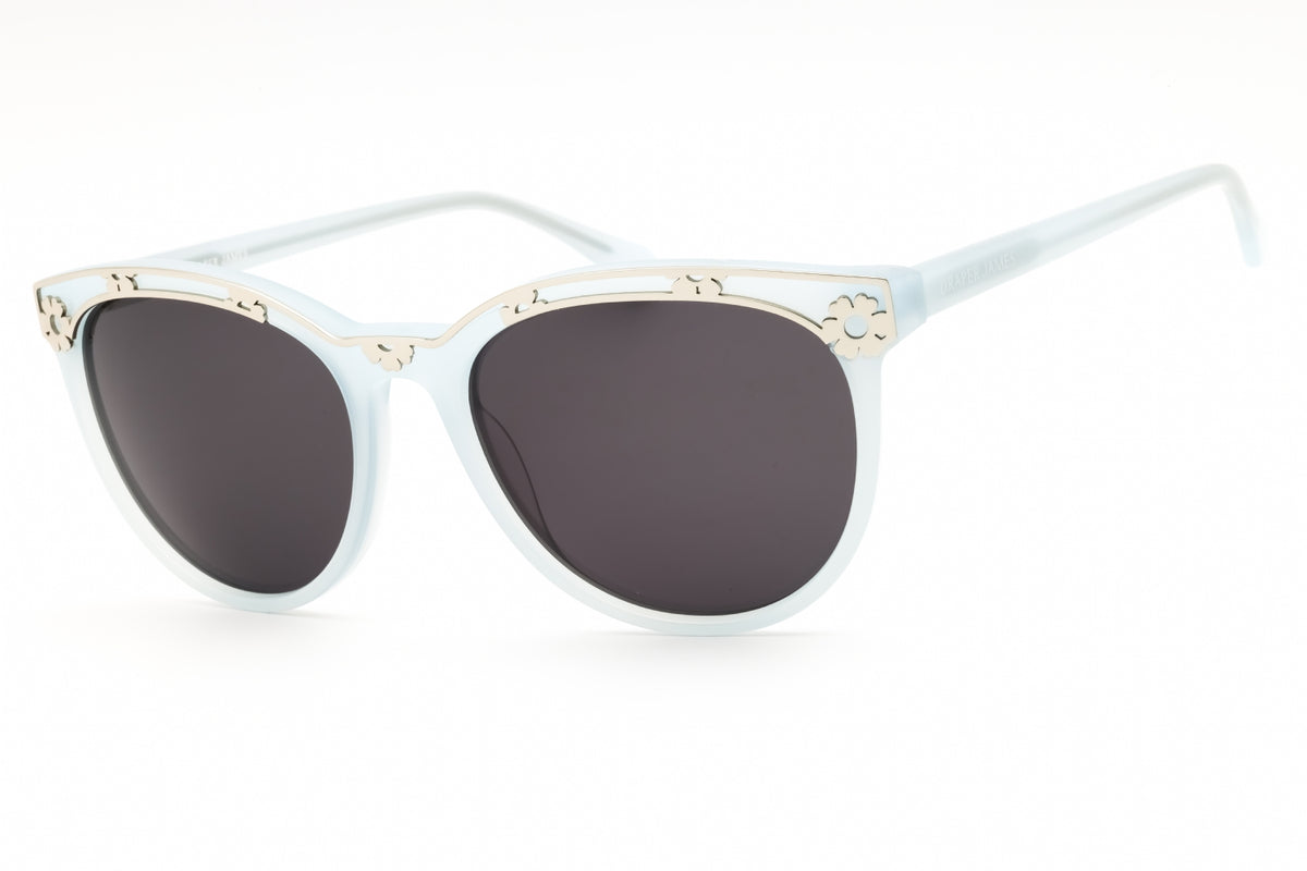 Draper James DJ7041-416 MILKY BLUE Round Sunglasses 55mm Sunglasses