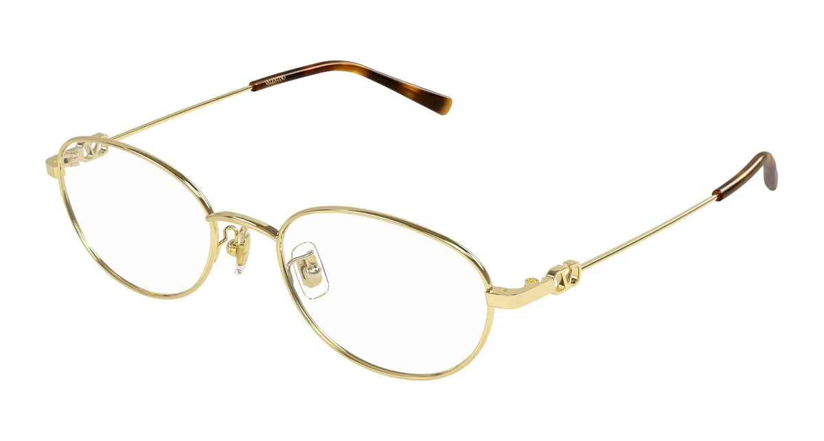 Valentino VG0066OA-001 Gold Round Eyeglasses 53mm Eyeglasses