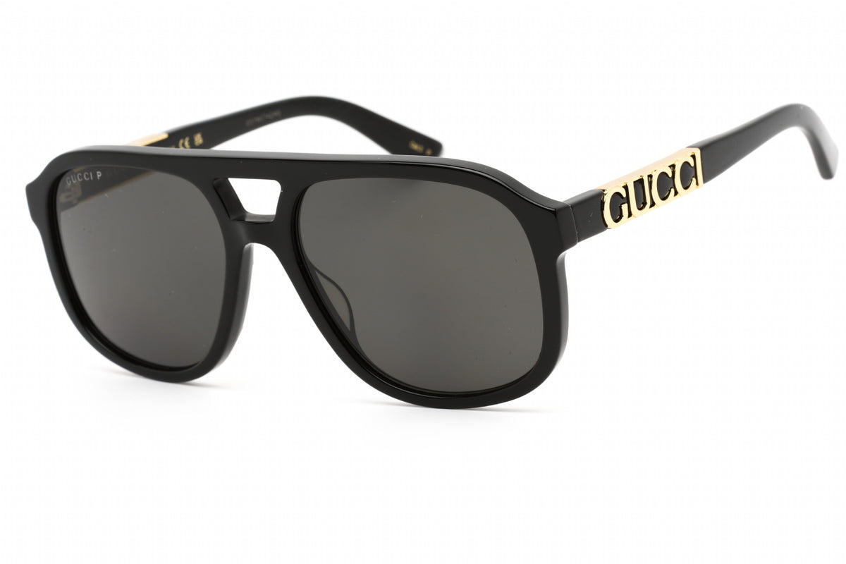 Gucci GG1188S-001 Black Rectangular Sunglasses 58mm Sunglasses