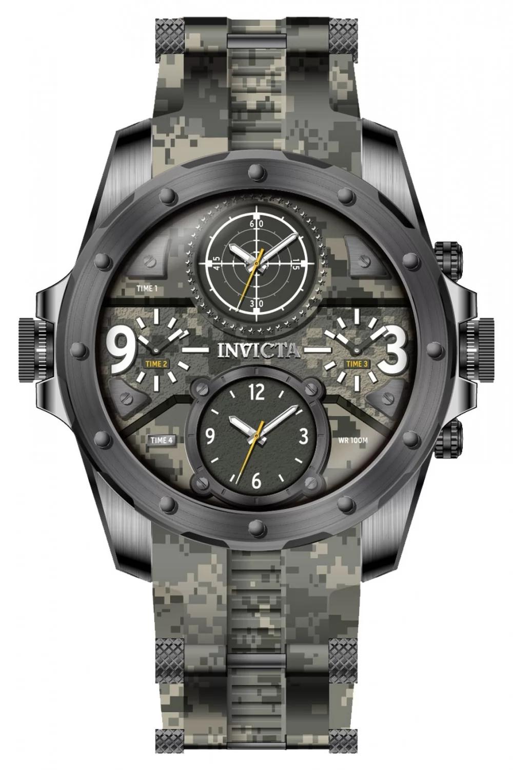 Invicta 43768 43768 Watch - Camouflage Dial Stainless Steel Band