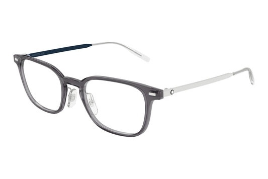 Mont Blanc MB0467oL-016 Silver Rectangle Eyeglasses 57mm