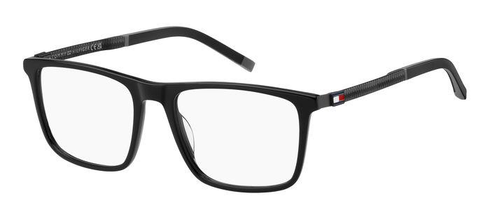 Tommy Hilfiger TH2075-807-53 Black Rectangle Eyeglasses 53mm Eyeglasses
