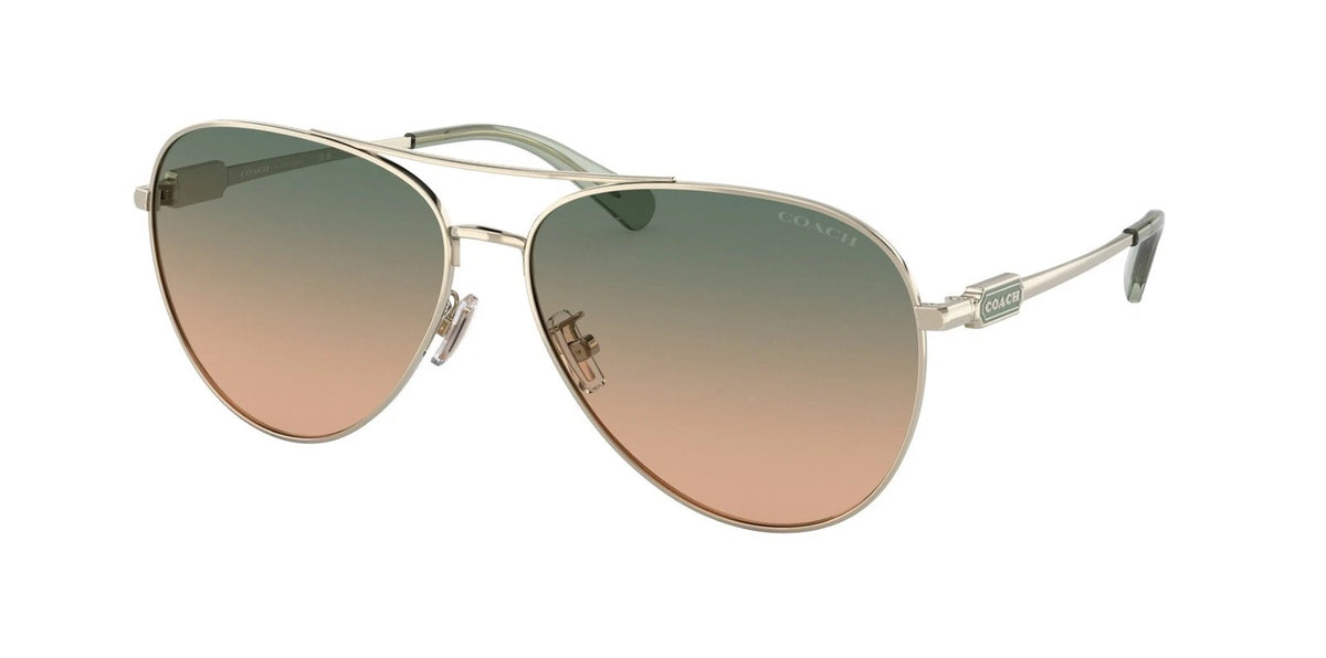Coach 0HC7140-900513-61 Gold Designer SUNGLASSES 0mm Sunglasses