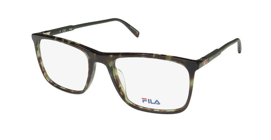 Fila VF9403-0V34 eyeglasses in ruthenium frame with clear lenses