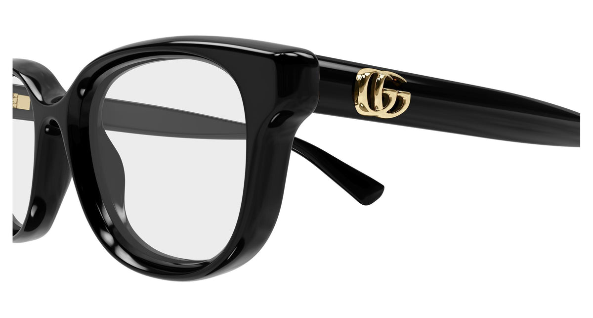 Gucci GG1978o-005 eyeglasses in black frame with clear lenses