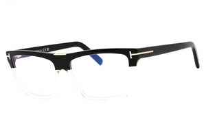 Tom Ford FT5912-B-005 black Rectangular Eyeglasses 57mm Eyeglasses