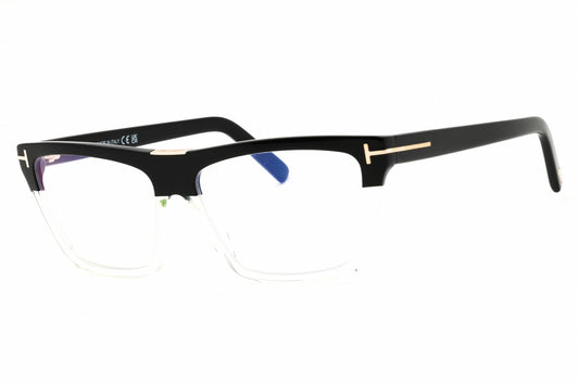 Tom Ford FT5912-B-005 black Rectangular Eyeglasses 57mm Eyeglasses