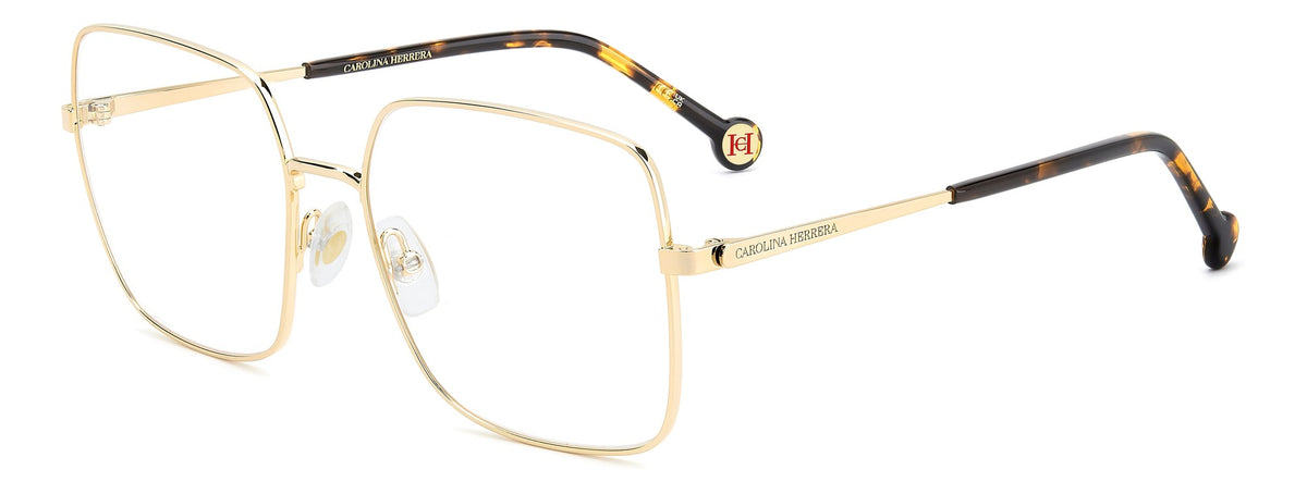 Carolina Herrera HER0346-000-55 Gold Havana Rectangle Eyeglasses 55mm Eyeglasses