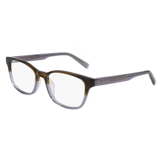 Nautica N8186-215 eyeglasses in brown grey gradient frame with clear lenses