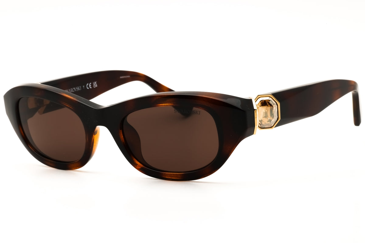 Swarovski SK6036U-100273 Havana Oval Sunglasses 50mm Sunglasses