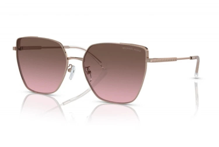 Michael Kors 0MK1143D-11099T-61 Rose Gold Cat-Eye SUNGLASSES 61mm Sunglasses