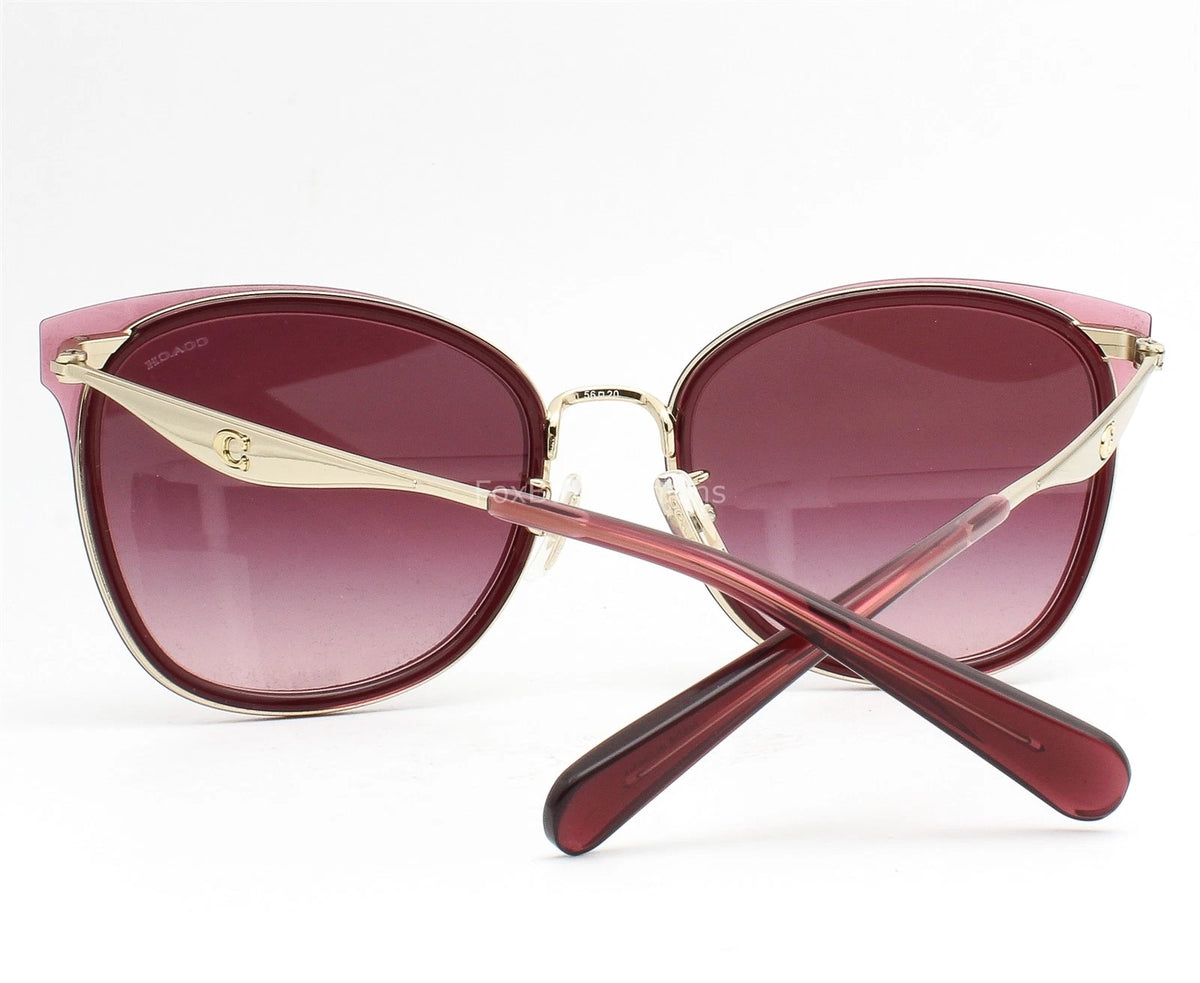 Coach 0HC7170-94518H-56 Burgundy Aviator SUNGLASSES 0mm Sunglasses