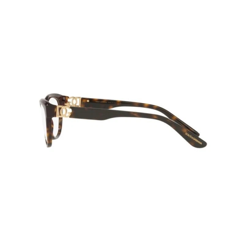 Dolce Gabbana 0DG3342-502-53 Havana Cat Eye EYEGLASSES 53mm Eyeglasses