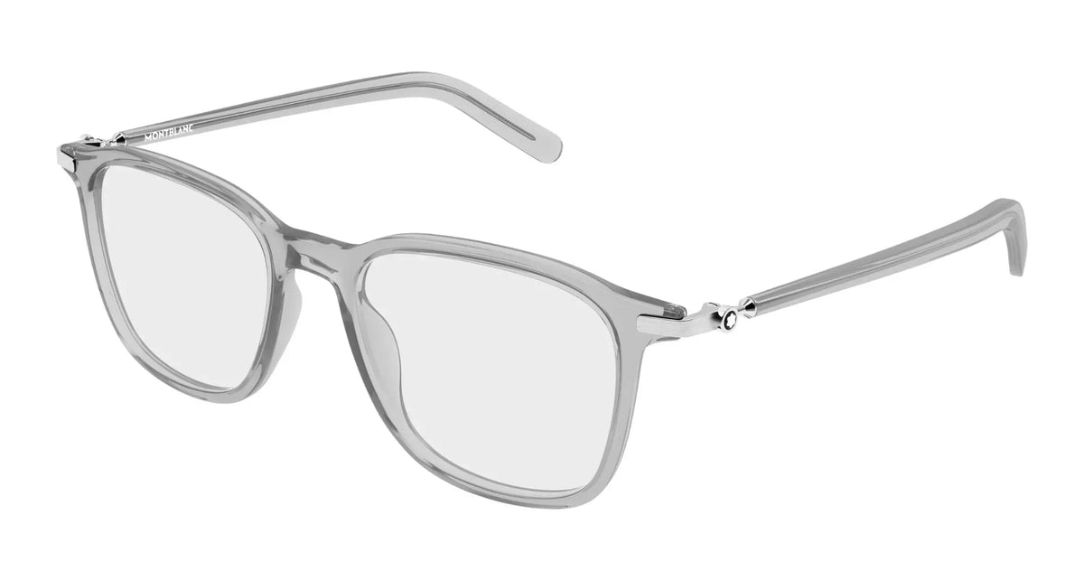 Mont Blanc MB0499O-003 Gray Rectangular Eyeglasses 52mm Eyeglasses