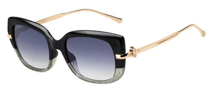 Jimmy Choo 0ORLA-G-S-08A-54 Black Square SUNGLASSES 54mm Sunglasses