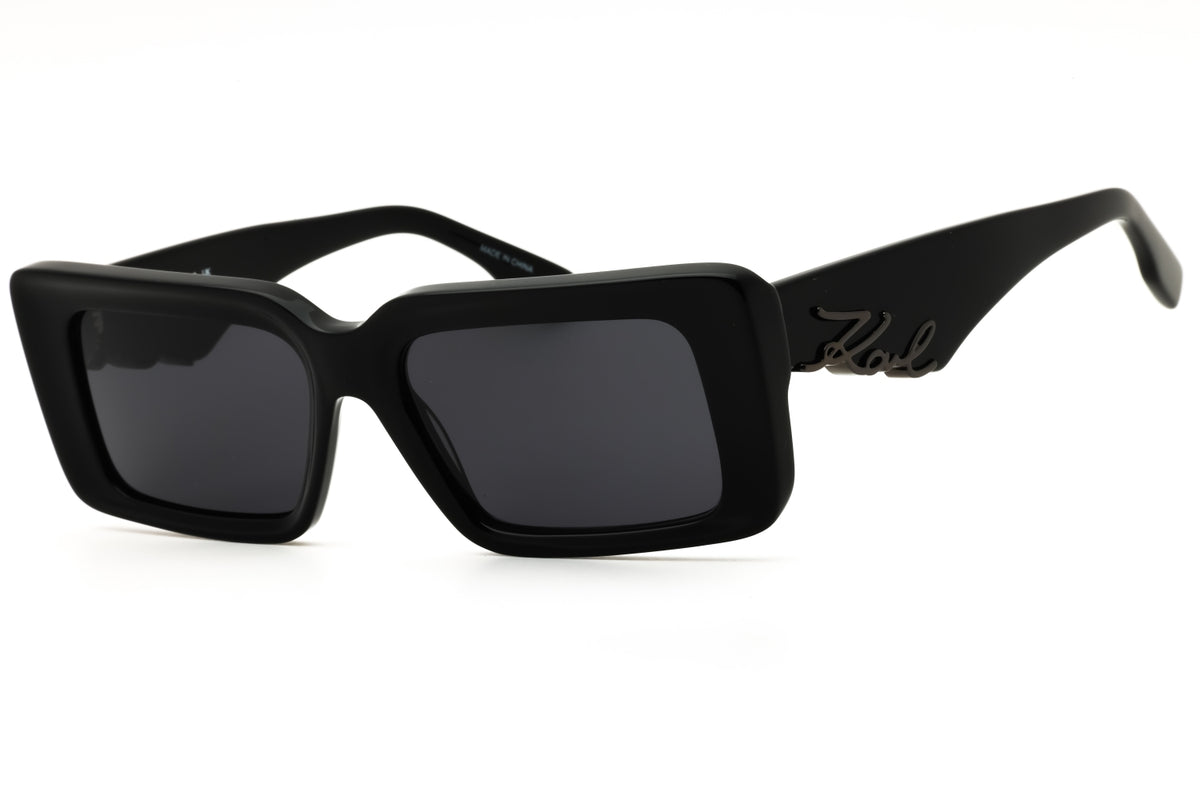 KARL LAGERFELD KL6180S-001 BLACK Rectangular Sunglasses 53mm Sunglasses