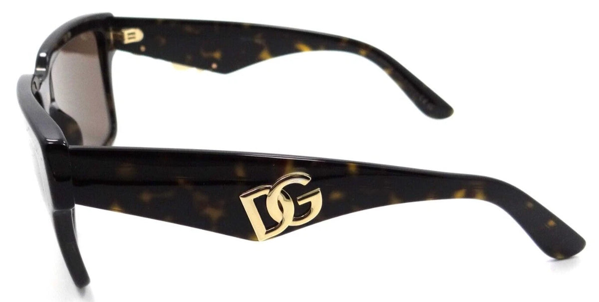 Dolce Gabbana 0DG4436-502-73-55 Brown Square SUNGLASSES 55mm Sunglasses