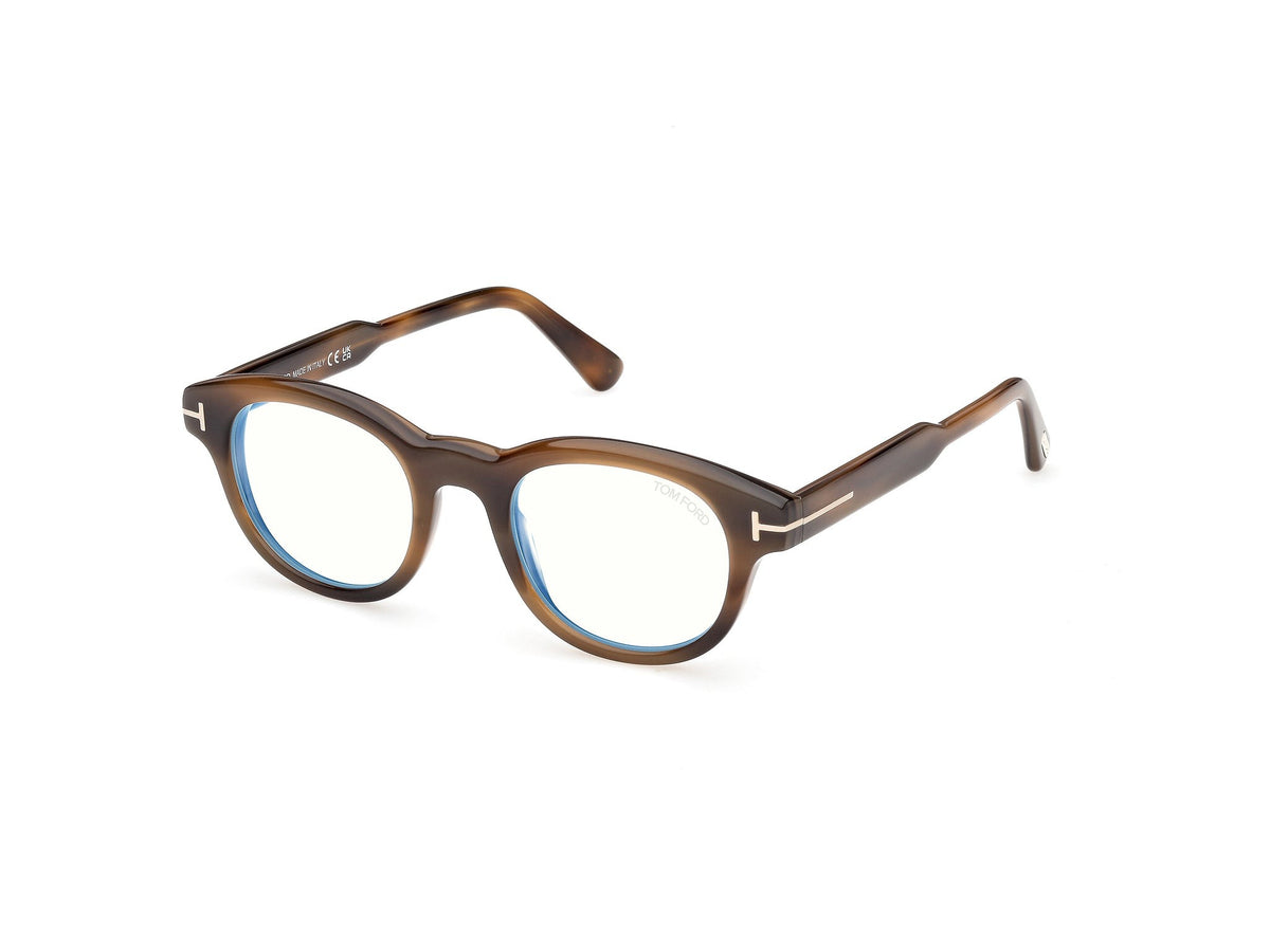 Tom Ford FT6121-B-47055-47 Coloured Havana Round  47mm Eyeglasses
