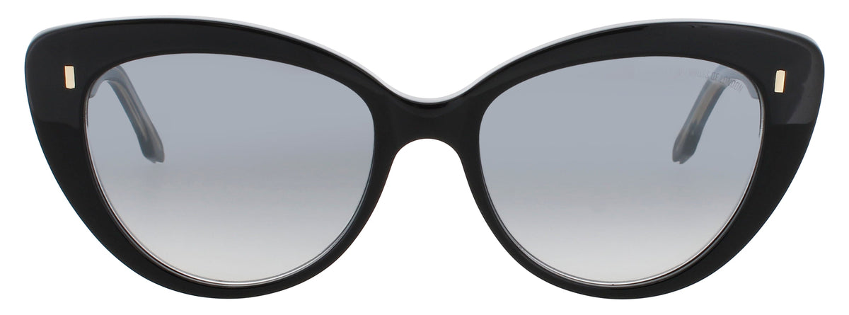 Cutler And Gross CGSN-1350-56-05 BLACK TAXI  Women's Sunglasses 56mm Sunglasses
