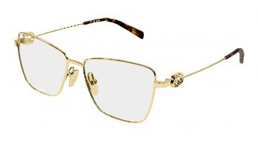Gucci GG2226o-001 eyeglasses in gold frame with clear lenses