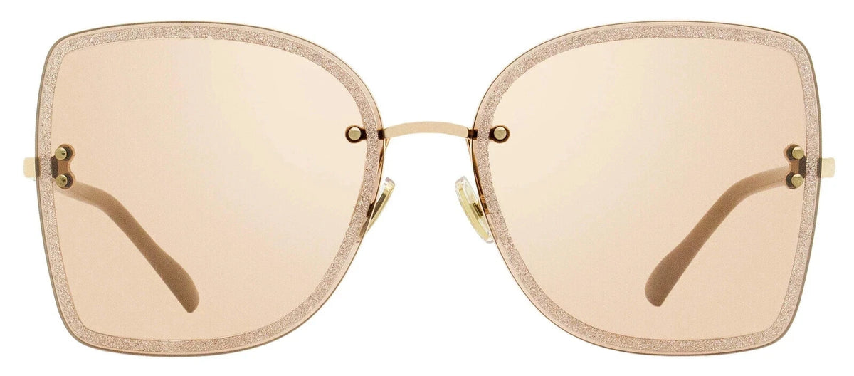 Jimmy Choo 0LETI-S-F1B-62 Nude/Gold Irregular SUNGLASSES 62mm Sunglasses