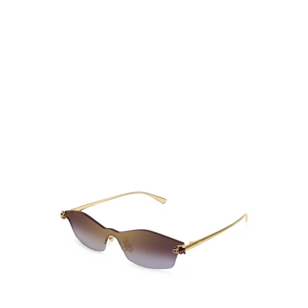 Cartier CT0678S-004 Gold Shield Sunglasses 99mm Sunglasses