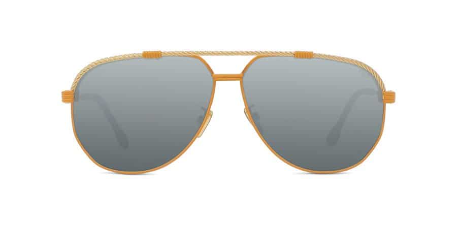 Fred FG40024U-42C-60 Gold Yellow Silver  Sunglasses 60mm Sunglasses