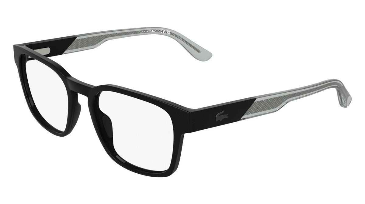 Lacoste L4010 001 Black Rectangle Eyeglasses 53mm Eyeglasses