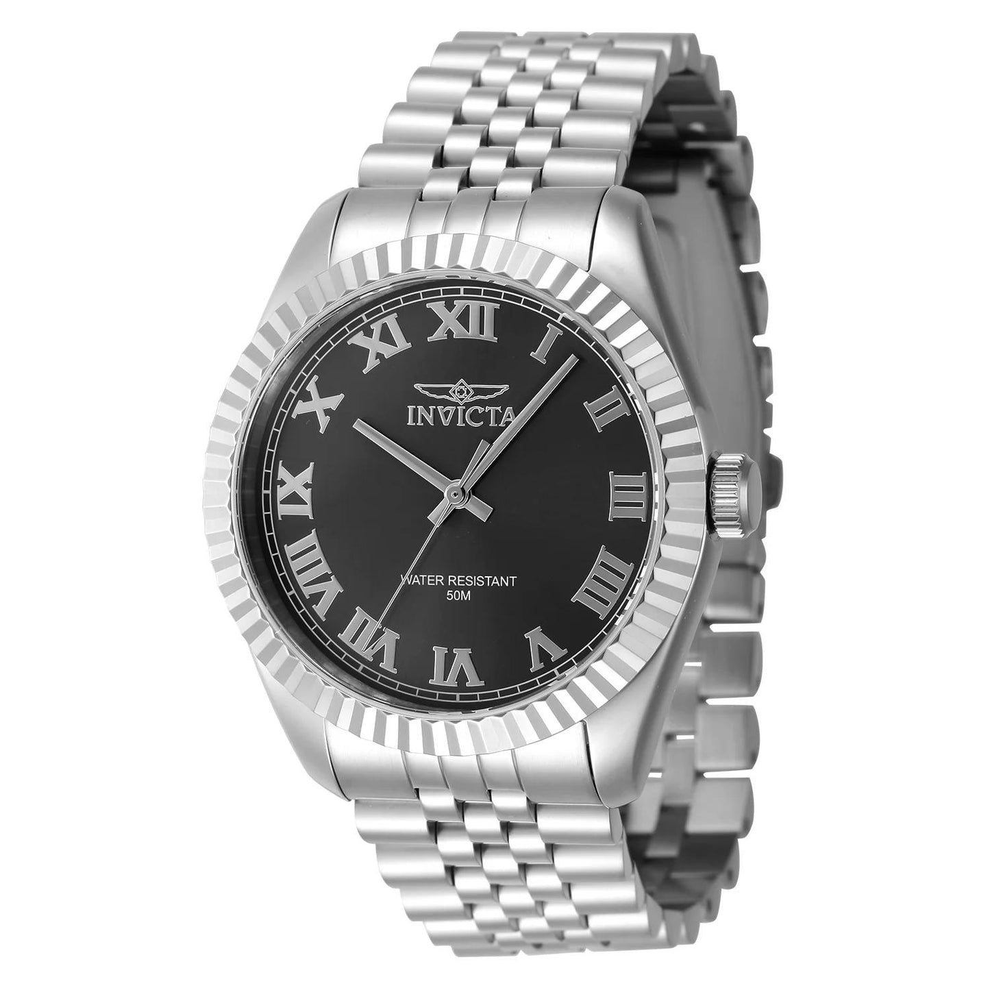 Invicta 47396 47396 Watch - Black Dial Stainless Steel Band