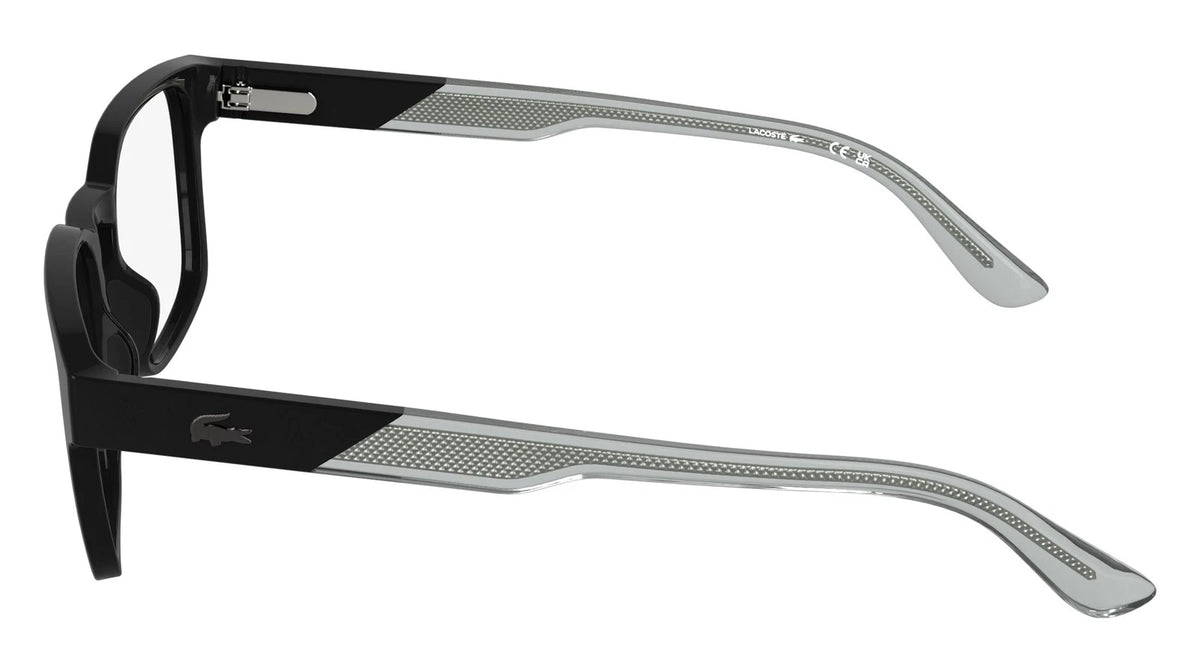 Lacoste L4010 001 Black Rectangle Eyeglasses 53mm Eyeglasses