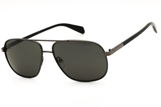 Polaroid Core PLD 2074/S/X-0KJ1 M9 DK RUTHENIUM Oval Sunglasses 60mm Sunglasses