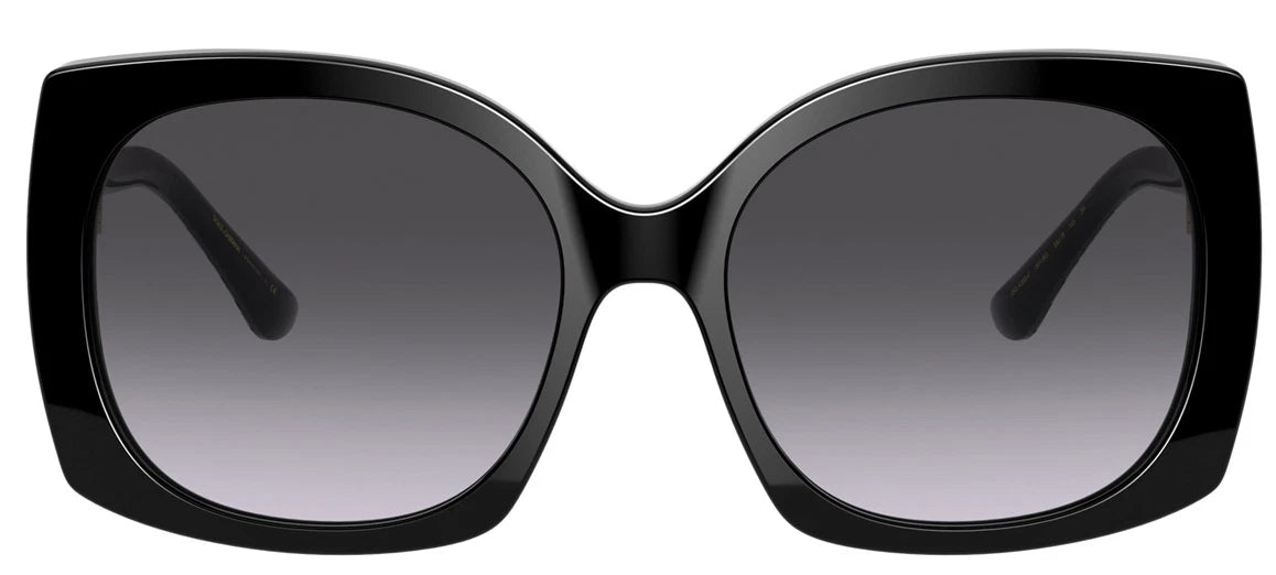 Dolce Gabbana 0DG4385F-501-8G-58 Black Square SUNGLASSES 58mm Sunglasses