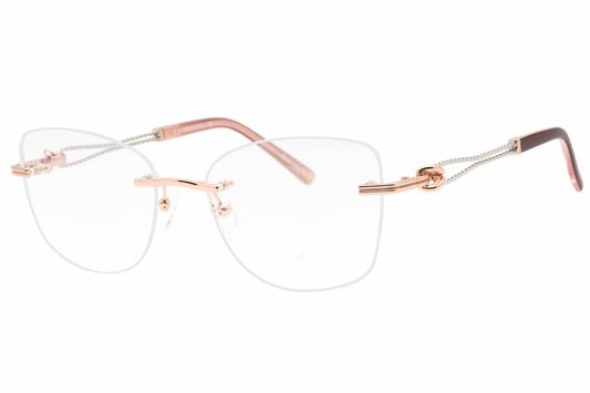 Charriol PC71061-C03 eyeglasses in shiny pink gold frame with clear lenses