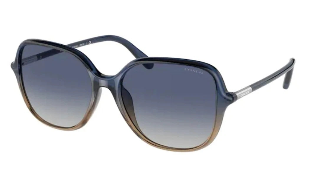 Coach 0HC8344U-548914-55 Blue Square SUNGLASSES 55mm Sunglasses