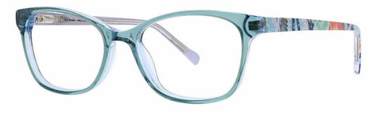 Vera Bradley Suki Citrus Paisley 4916 Multicolor Square Eyeglasses 49mm