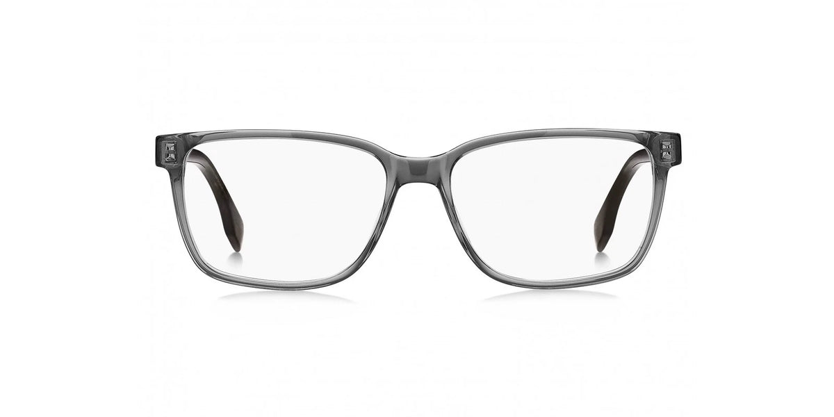 Hugo Boss BOSS1517-2W8-57 Grey Horn Rectangle Eyeglasses 57mm Eyeglasses