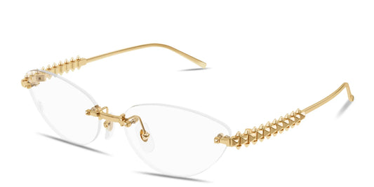 Cartier CT0565o-001 Gold Rimless Eyeglasses 57mm