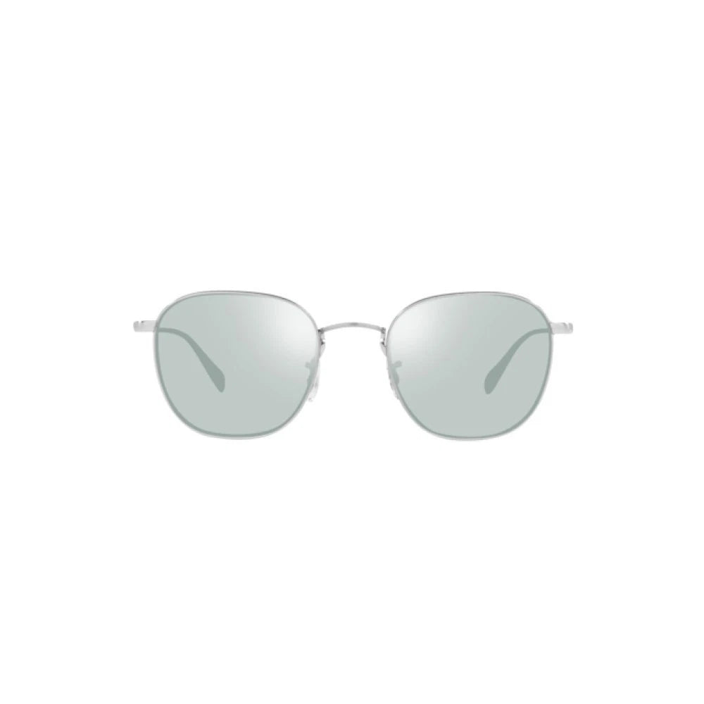 Oliver Peoples 0OV1305-5063-49 Brushed Silver Rectangle SUNGLASSES 49mm Sunglasses