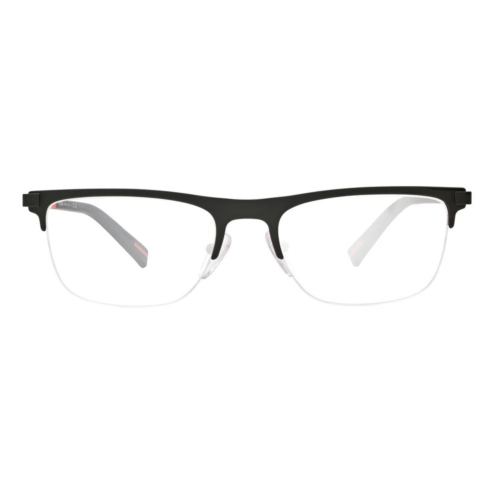 Prada PS50RV-06P1O1-55 eyeglasses in gray frame with clear lenses