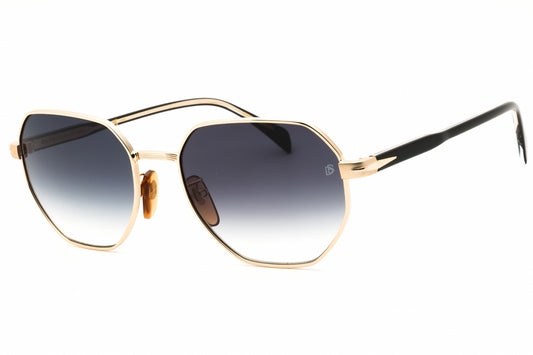 David Beckham DB 1162/F/S-RHL Gold Oval Sunglasses 56mm
