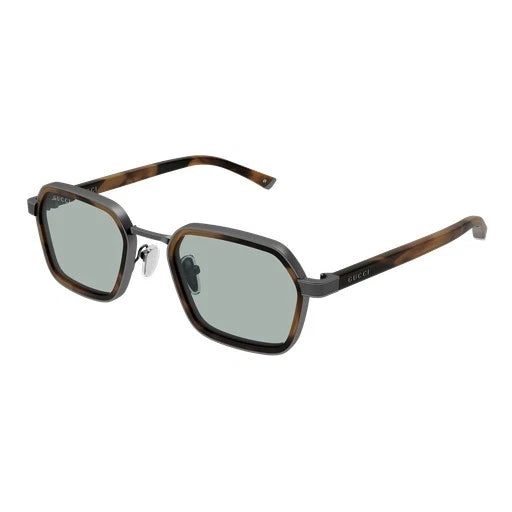 Gucci GG2074S-002 Ruthenium Rectangular Sunglasses 51mm Sunglasses
