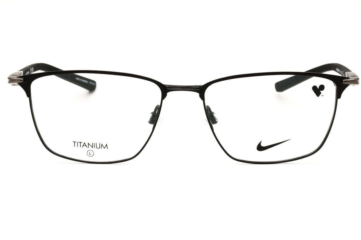 Nike NIKE 6066 N-001 MATTE BLACK Rectangular Eyeglasses 56mm Eyeglasses