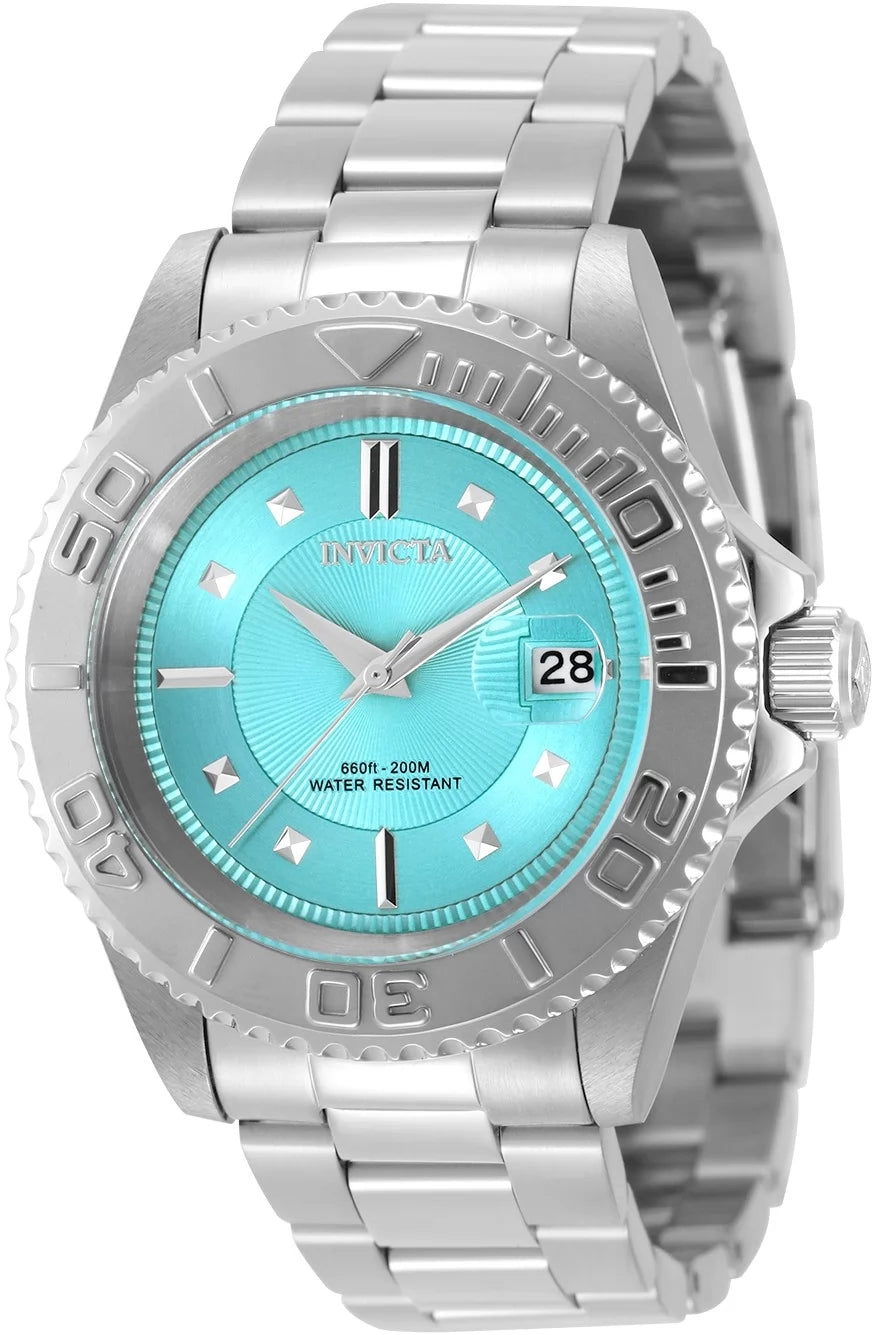Invicta 49920 Quartz Watch Tiffany Blue Dial Stainless Steel 40mm Men