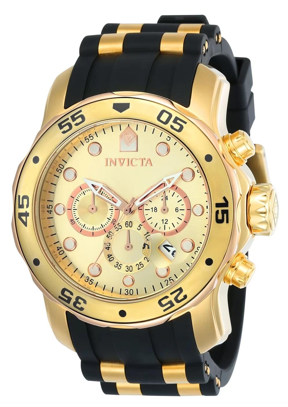 Invicta 17884 17884 Watch - Gold Dial Polyurethane Band