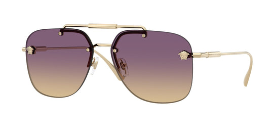 Versace VE2296-125270-60 Gold Square Sunglasses 60mm
