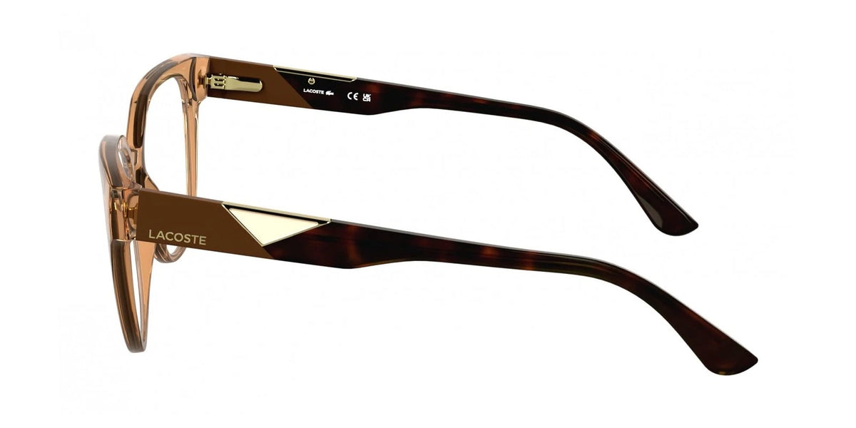 Lacoste L2982N 204 Brown Rectangle Eyeglasses 54mm Eyeglasses