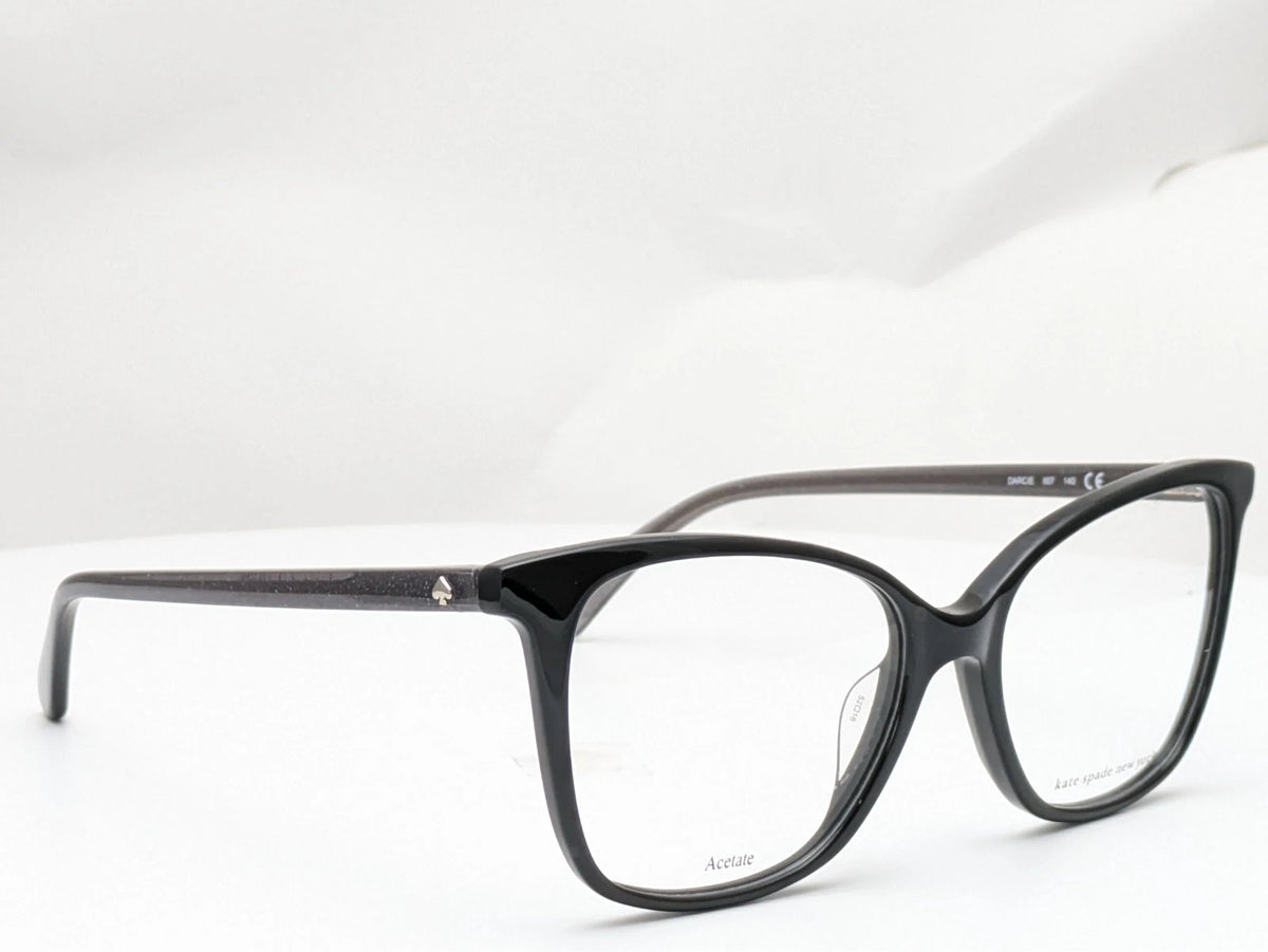 Kate Spade DARCIE-807-52 Black Rectangle Eyeglasses 52mm Eyeglasses